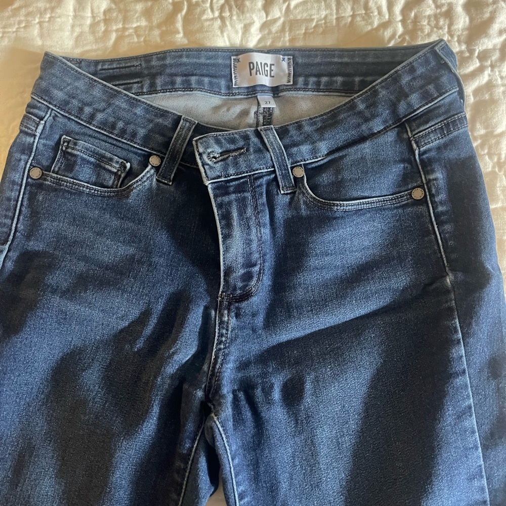 Paige skinny jeans size 27 ankle